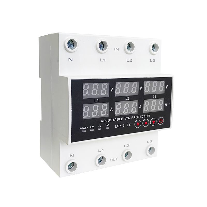 BEIYI 3-Phase Adjustable Voltage Protector 63A (220V) – Best Voltage Protection Device in Bangladesh